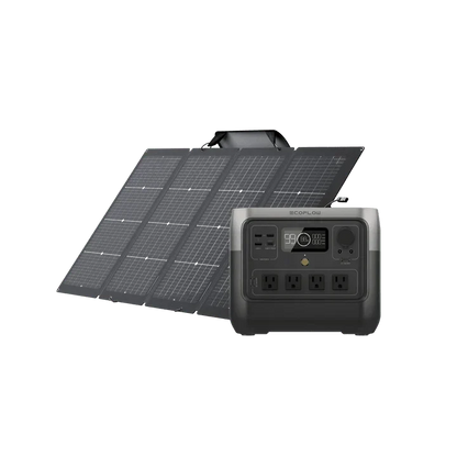 EcoFlow RIVER 2 Pro 768Wh Solar Generator + 220W Bifacial Panel