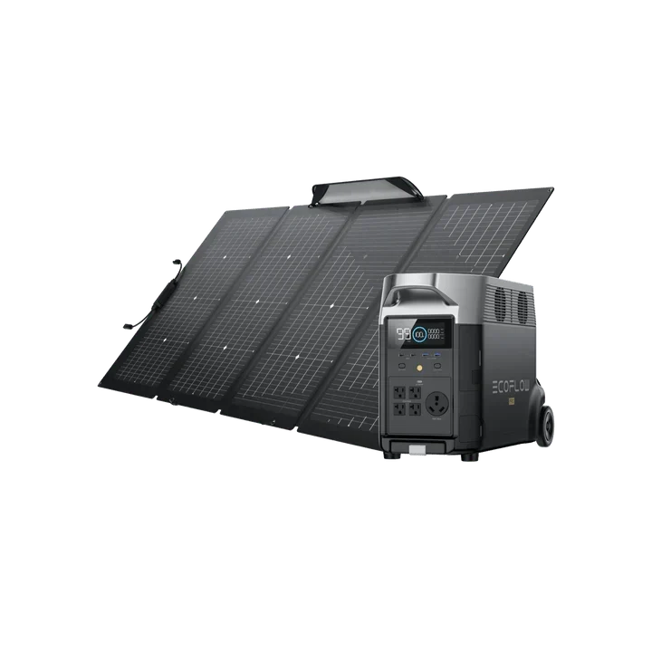EcoFlow DELTA Pro Solar Generator + 220W Bifacial Solar Panel