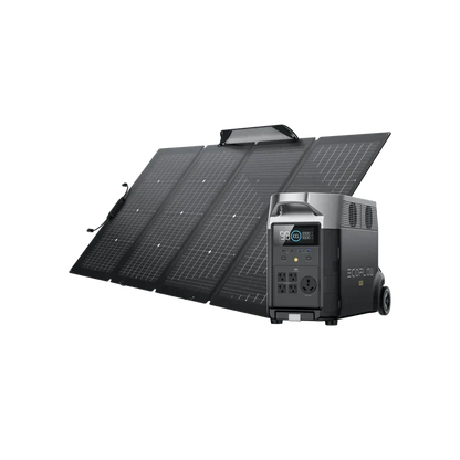 EcoFlow DELTA Pro Solar Generator + 220W Bifacial Solar Panel