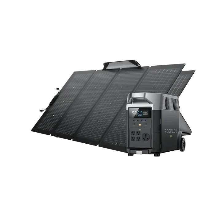 EcoFlow DELTA Pro Solar Generator + 220W Bifacial Solar Panel