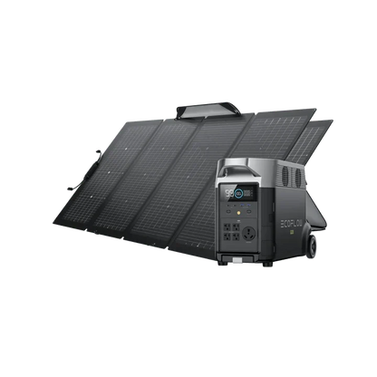 EcoFlow DELTA Pro Solar Generator + 220W Bifacial Solar Panel