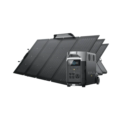 EcoFlow DELTA Pro Solar Generator + 220W Bifacial Solar Panel