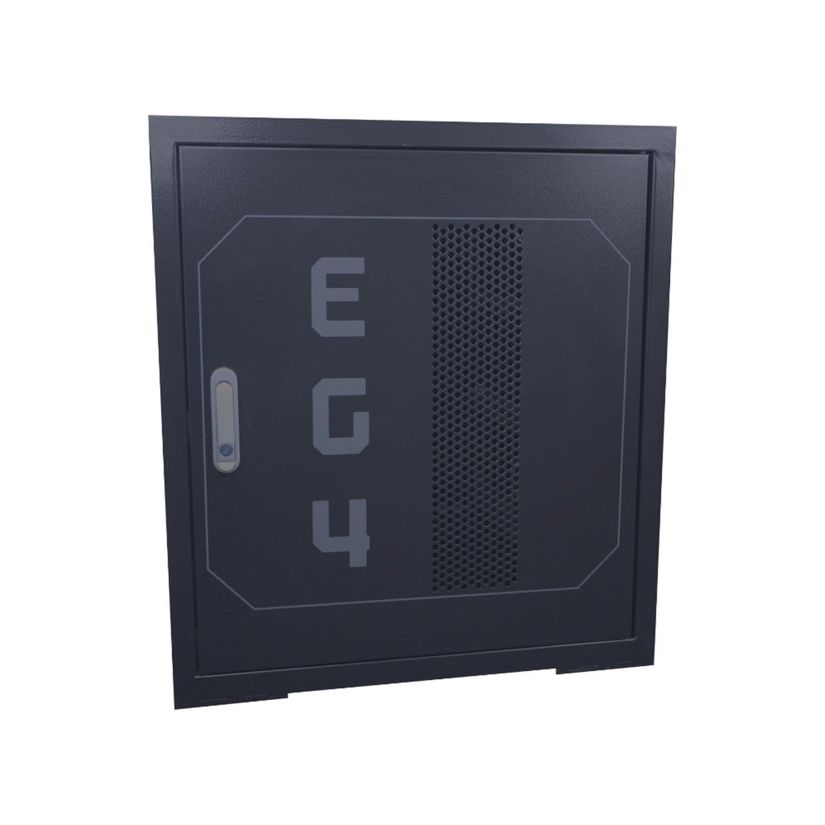 EG4 3-Slot Enclosed Steel Battery Rack with Casters | Locking Cabinet