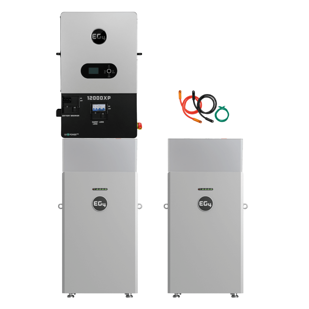 EG4 48V 314Ah All Weather WallMount LiFePO4 Battery + 12000XP 12,000W 48V Split Phase Off-Grid Inverter