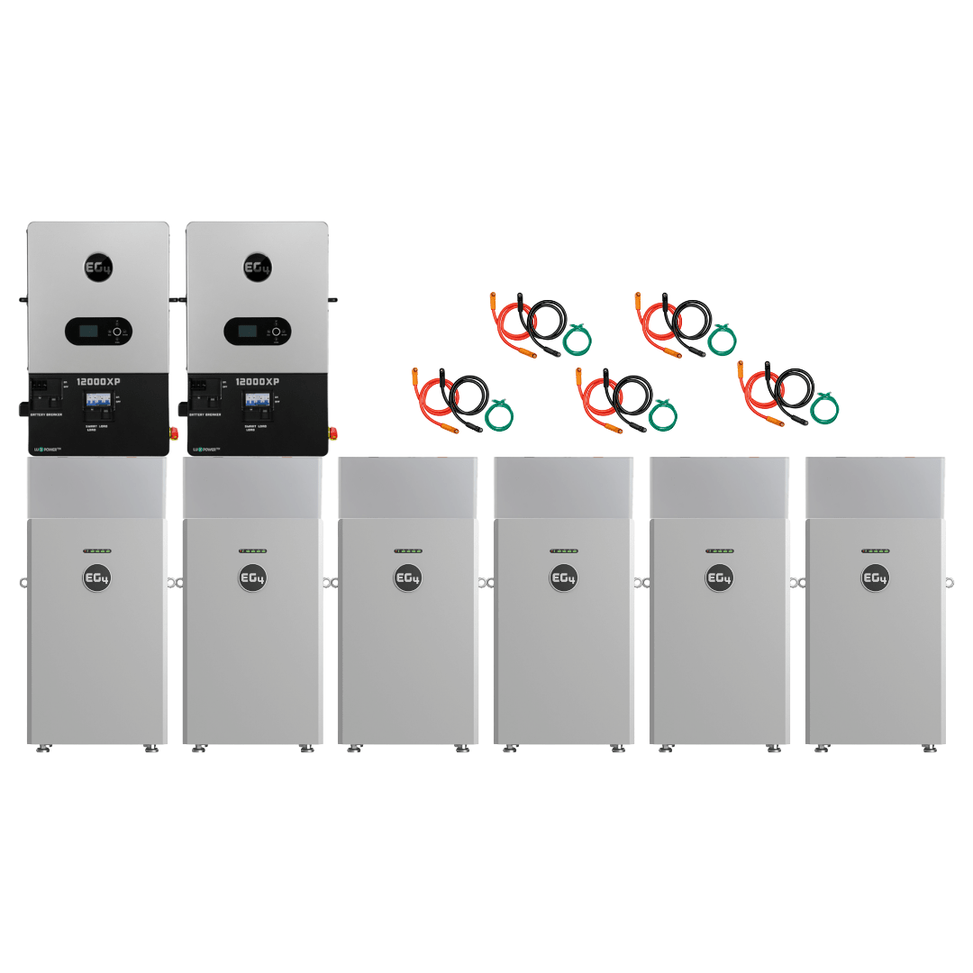EG4 48V 314Ah All Weather WallMount LiFePO4 Battery + 12000XP 12,000W 48V Split Phase Off-Grid Inverter