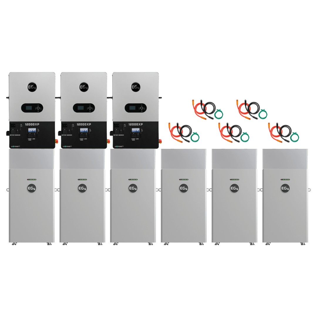EG4 48V 314Ah All Weather WallMount LiFePO4 Battery + 12000XP 12,000W 48V Split Phase Off-Grid Inverter