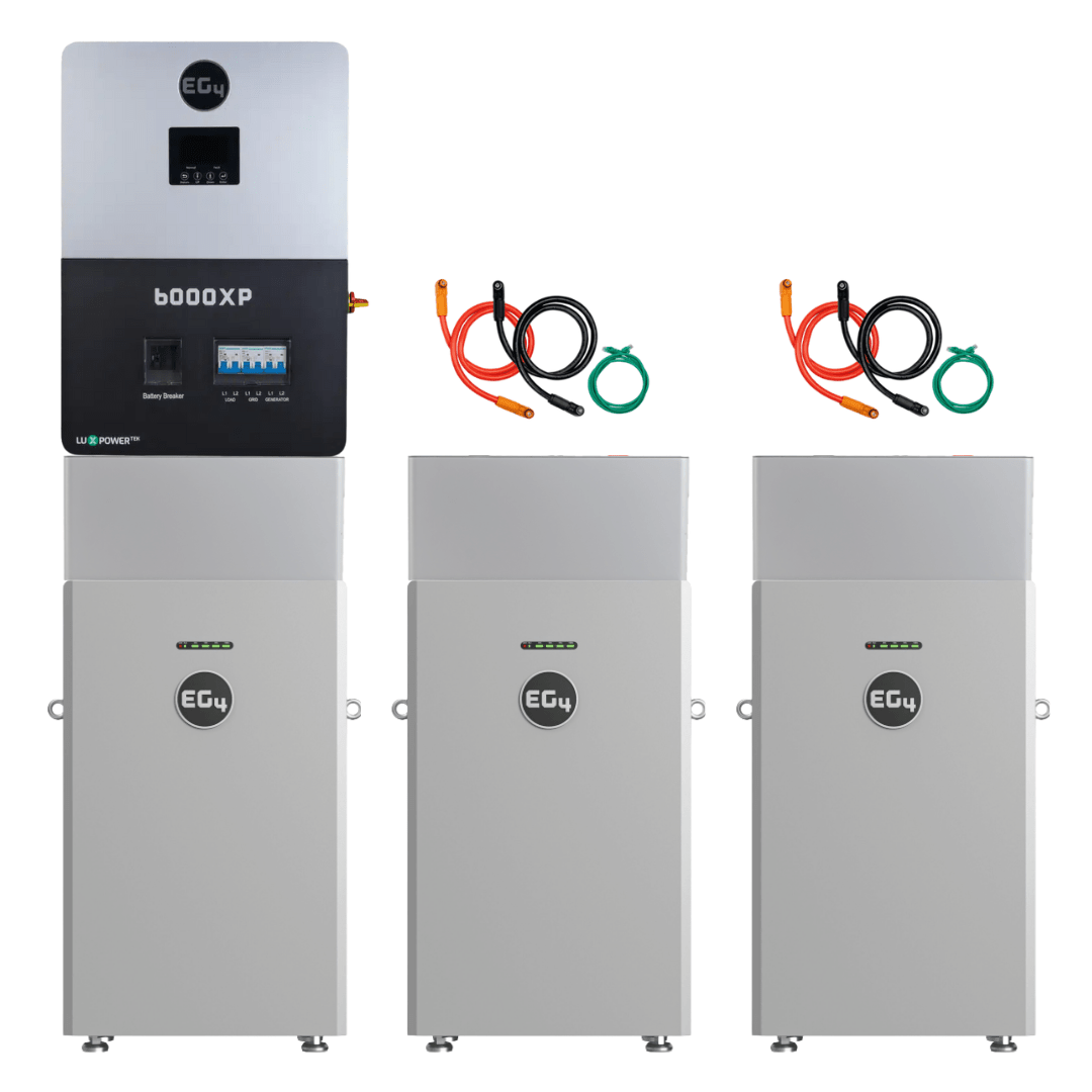 EG4 48V 314Ah All Weather WallMount LiFePO4 Battery + 6000XP 6000W 48V Split Phase Off-Grid Inverter
