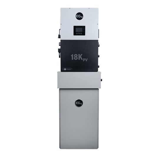 EG4 48V PowerPro LiFePO4 Battery (14.3kWh-85.8kWh) + 18kPV 12000W 48V Split Phase Hybrid Inverter