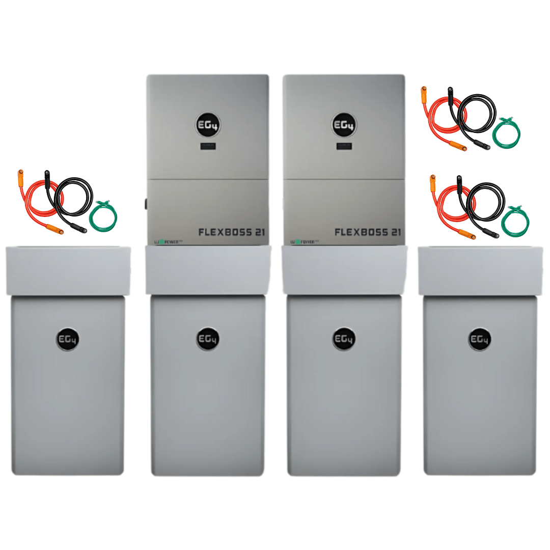 EG4 48V PowerPro LiFePO4 Battery (14.3kWh-85.8kWh) + FlexBOSS21 16kw 48V Split Phase AC Hybrid Inverter