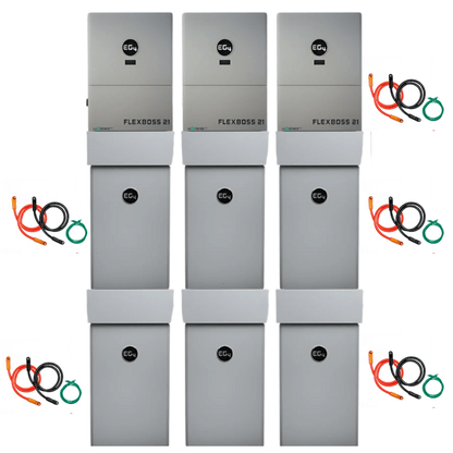 EG4 48V PowerPro LiFePO4 Battery (14.3kWh-85.8kWh) + FlexBOSS21 16kw 48V Split Phase AC Hybrid Inverter
