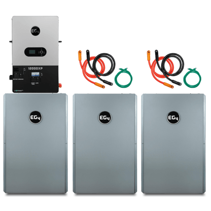 EG4 48V PowerPro LiFePO4 Battery (28.6kWh-43kWh) + 1200XP 12,000W 48V Split Phase Off-Grid Inverter