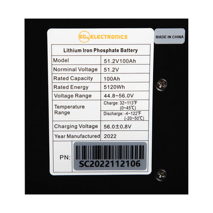 EG4 LL-S 48V 100AH Lithium Iron Phosphate Server Rack Battery