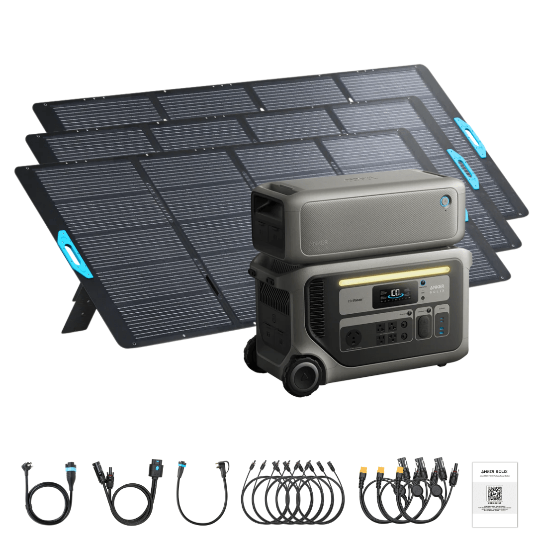 Anker SOLIX F3000 Solar Generator + Expansion Batteries
