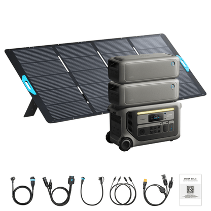 Anker SOLIX F3000 Solar Generator + Expansion Batteries