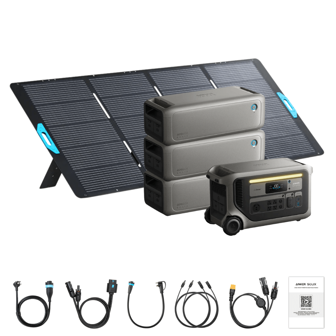 Anker SOLIX F3000 Solar Generator + Expansion Batteries