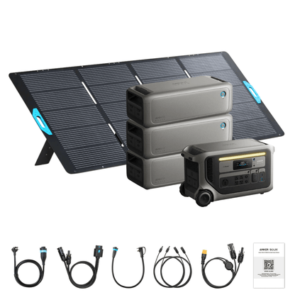 Anker SOLIX F3000 Solar Generator + Expansion Batteries