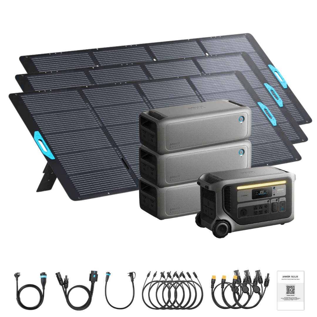 Anker SOLIX F3000 Solar Generator + Expansion Batteries