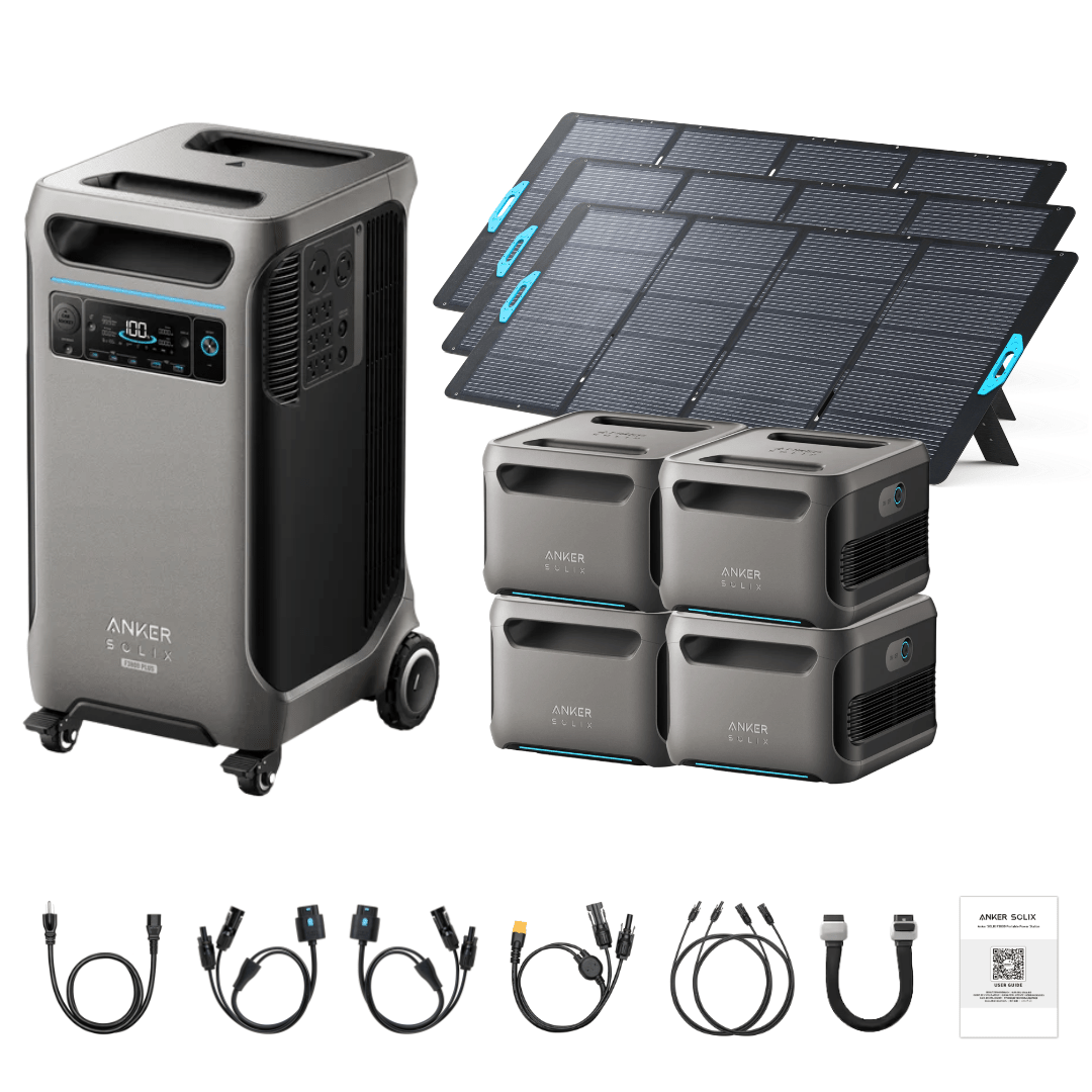 Anker SOLIX F3800 Plus Portable Power Station + 400W Portable Solar Panel