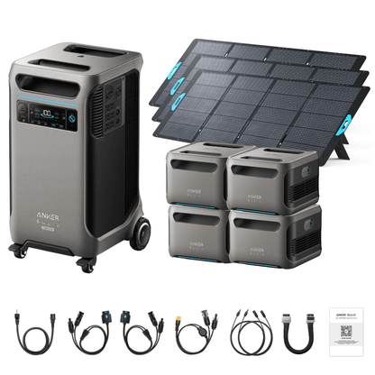 Anker SOLIX F3800 Plus Portable Power Station + 400W Portable Solar Panel