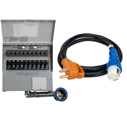 Home Backup Kit (120V/240V, 50 Amp, 10-Circuit Transfer Switch + Cable, For F3800)
