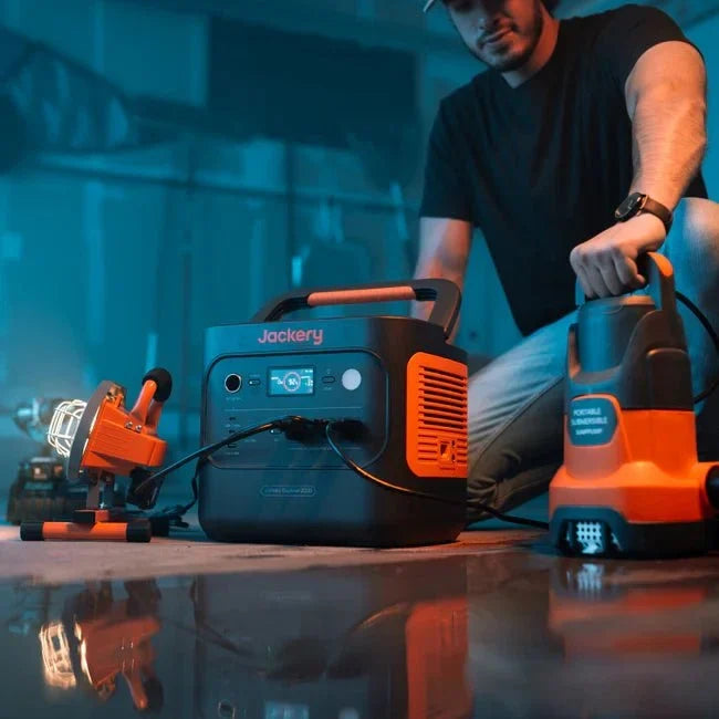 Jackery Explorer 2000 V2 Solar Generator + 2 x SolarSaga 200W Portable Solar Panels