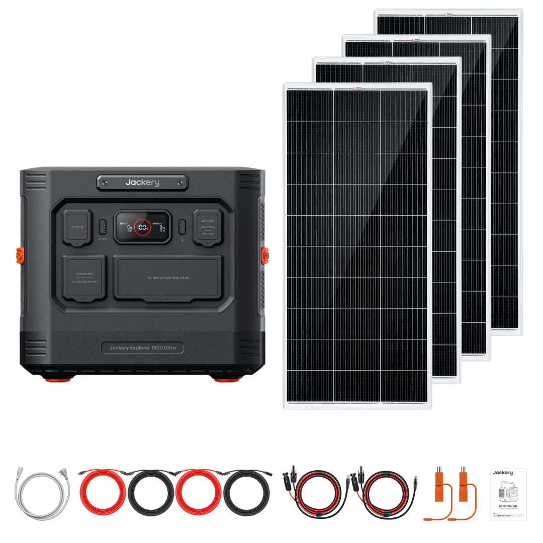 Jackery Explorer 1500 Ultra + Custom Solar Panels Kits