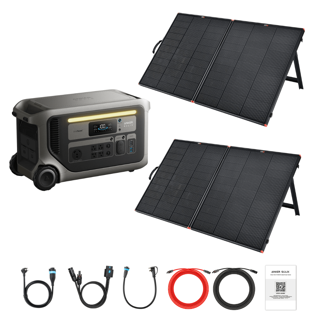 Anker SOLIX F3000 + Custom Solar Panels Kits