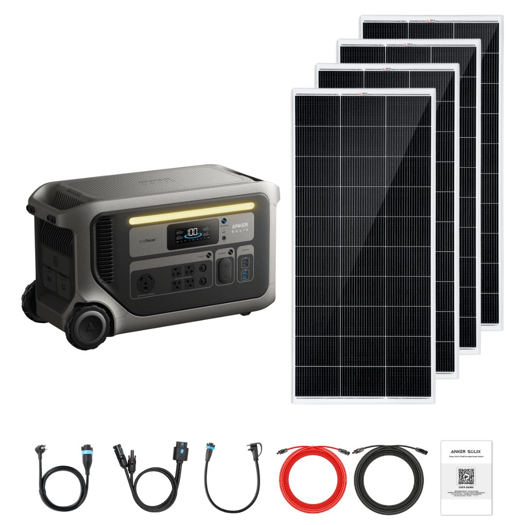Anker SOLIX F3000 + Custom Solar Panels Kits
