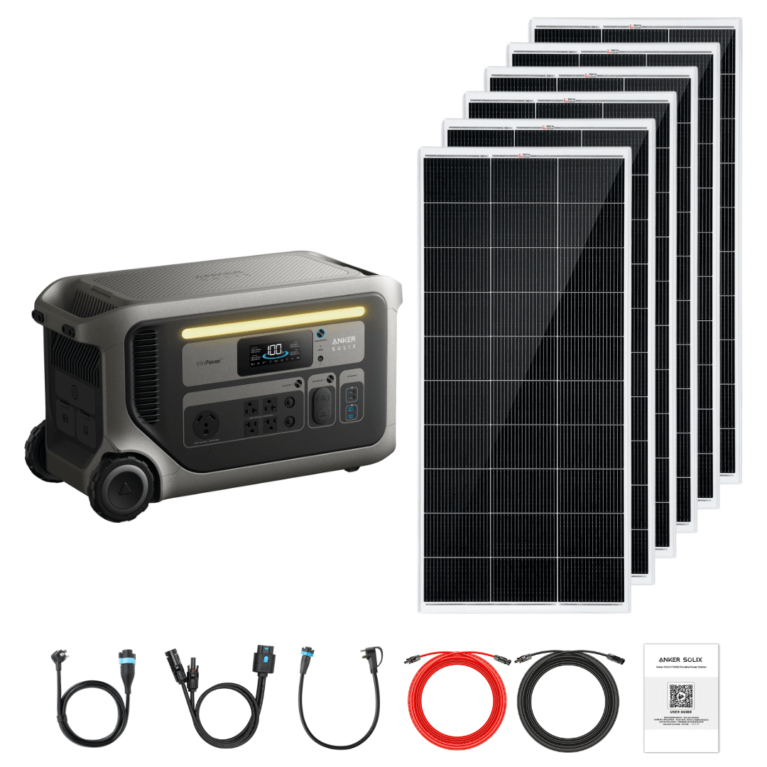 Anker SOLIX F3000 + Custom Solar Panels Kits