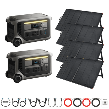 2 x Anker SOLIX F3000 + Custom Solar Panels Kits