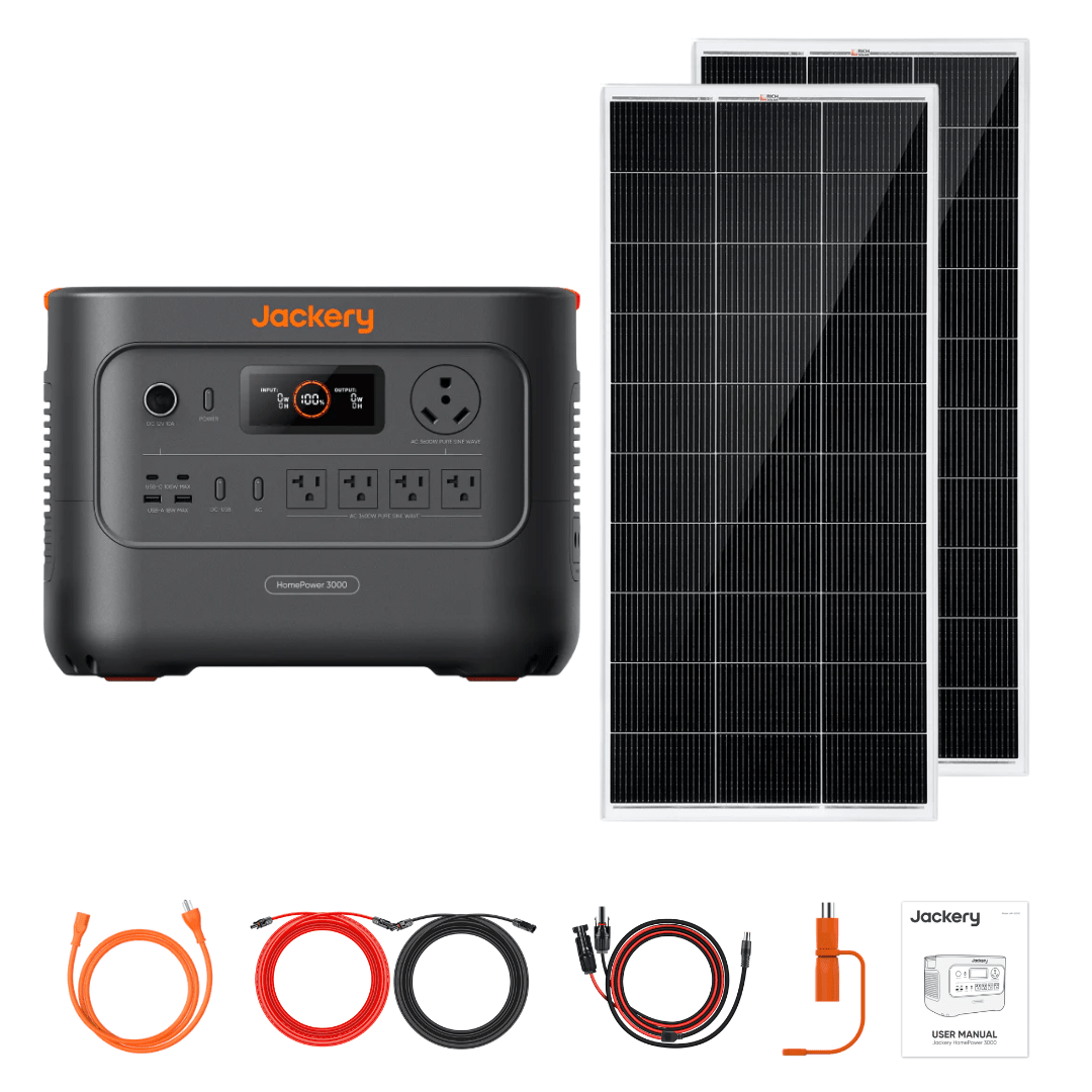 Jackery HomePower 3000 + Custom Solar Panels Kits