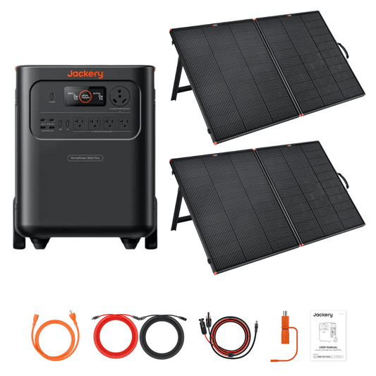 Jackery HomePower 3600 Plus + Custom Solar Panels Kits