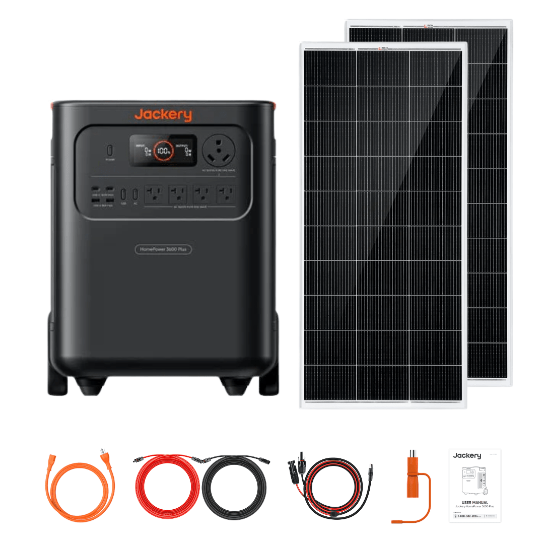 Jackery HomePower 3600 Plus + Custom Solar Panels Kits